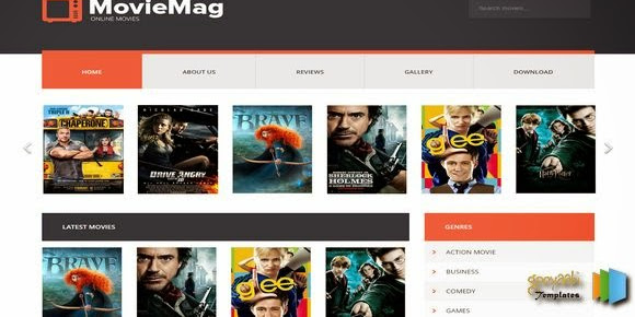 Movie Mag Video Blogger Template