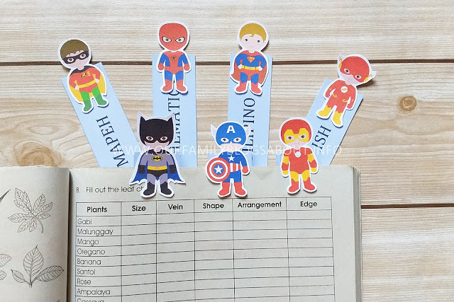 DIY, bookmarks, do it yourself, craft, superheroes bookmarks