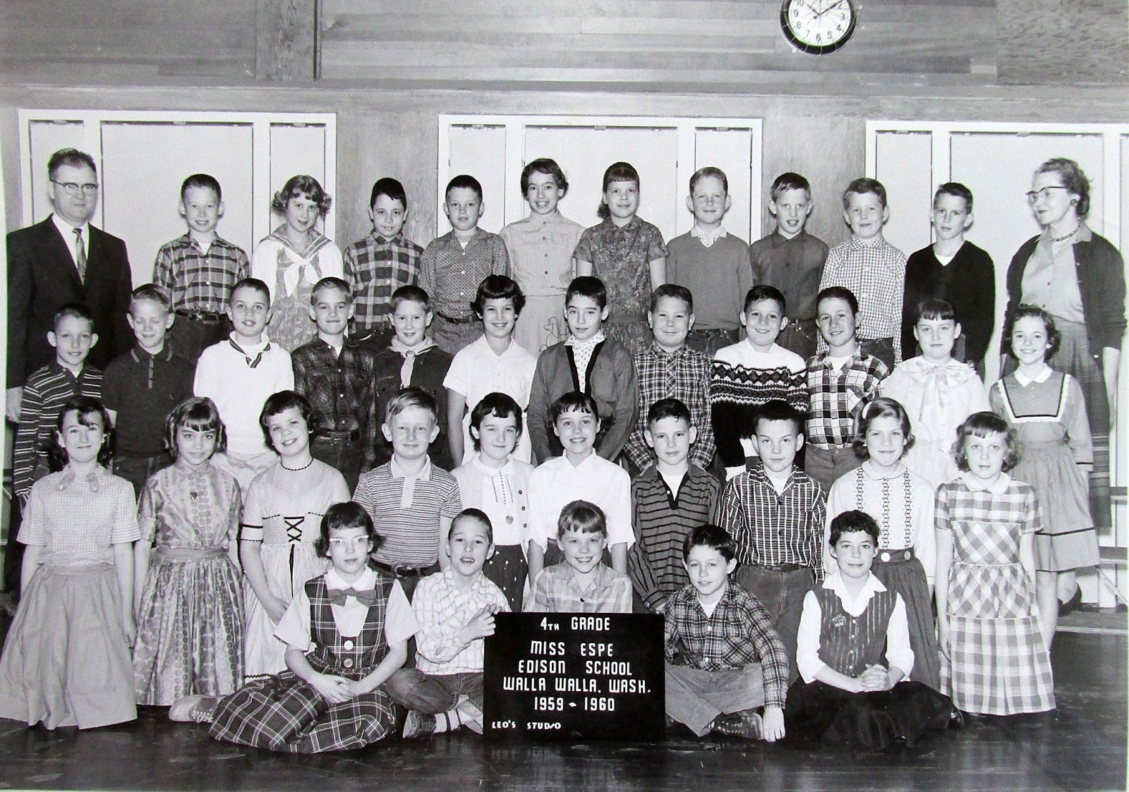 History of Walla Walla Public Schools Edison Class Photo's 1960's & 1970