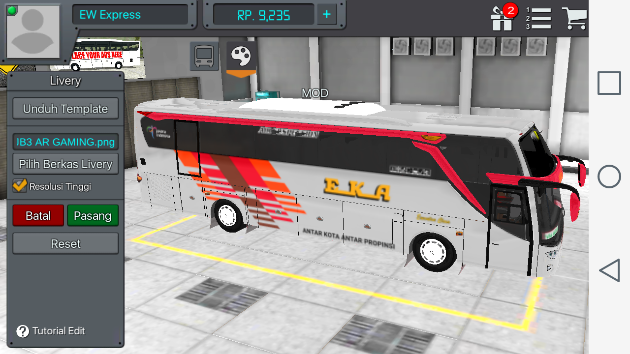 Livery Bussid Hd Eka Livery Bus Eka Cepat Hd Cara
