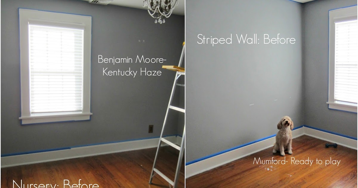 Good Gone Glam Nursery Gender Reveal And How To Paint Stripes