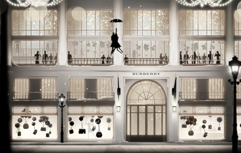 burberry interactive holiday card