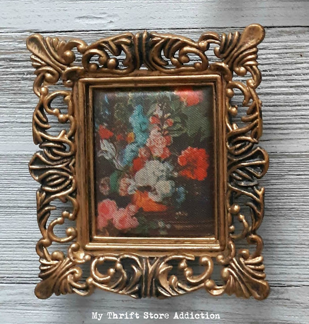 vintage floral art miniatures