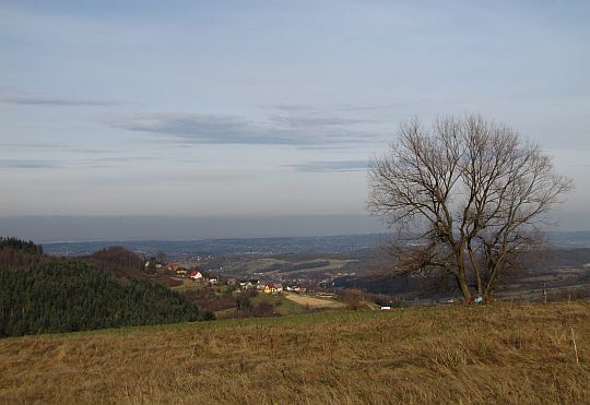 Widok na Pogórze Wiśnickie.