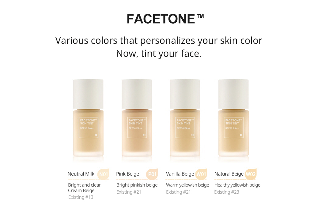 ArtofSign Tonymoly Skin Tone Face Tint in W02 Natural Beige