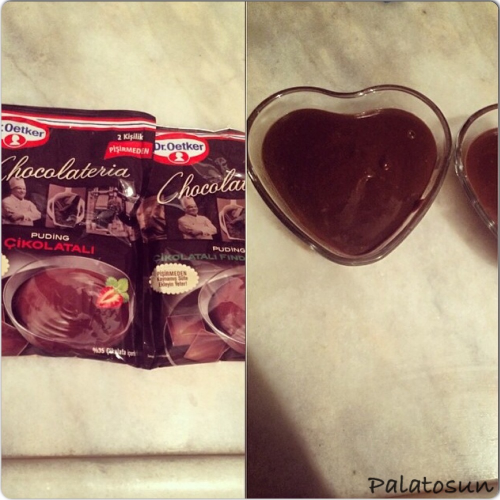 maşallah palatosunuma ) Dr. Oetker Chocolateria Puding (Pişirmeden)