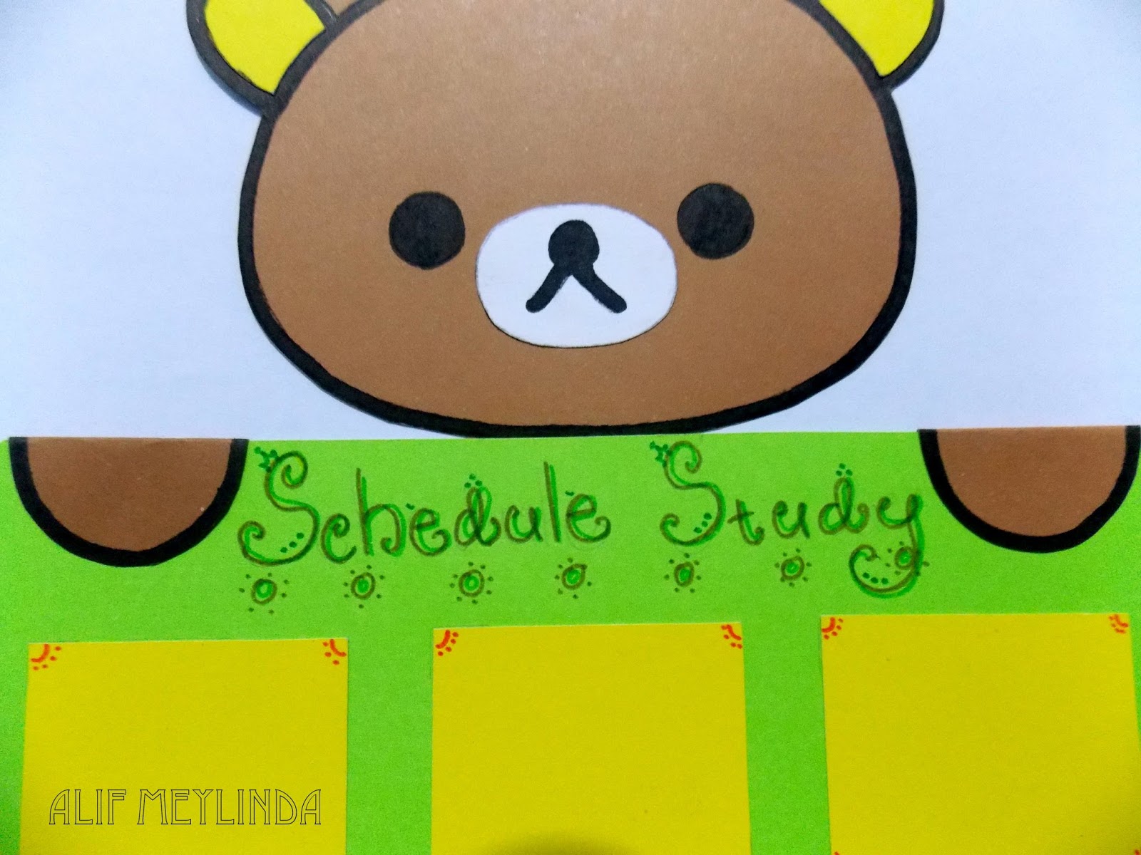 Tutorial Membuat Jadwal Pelajaran Lucu &amp; Unik (Rilakkuma