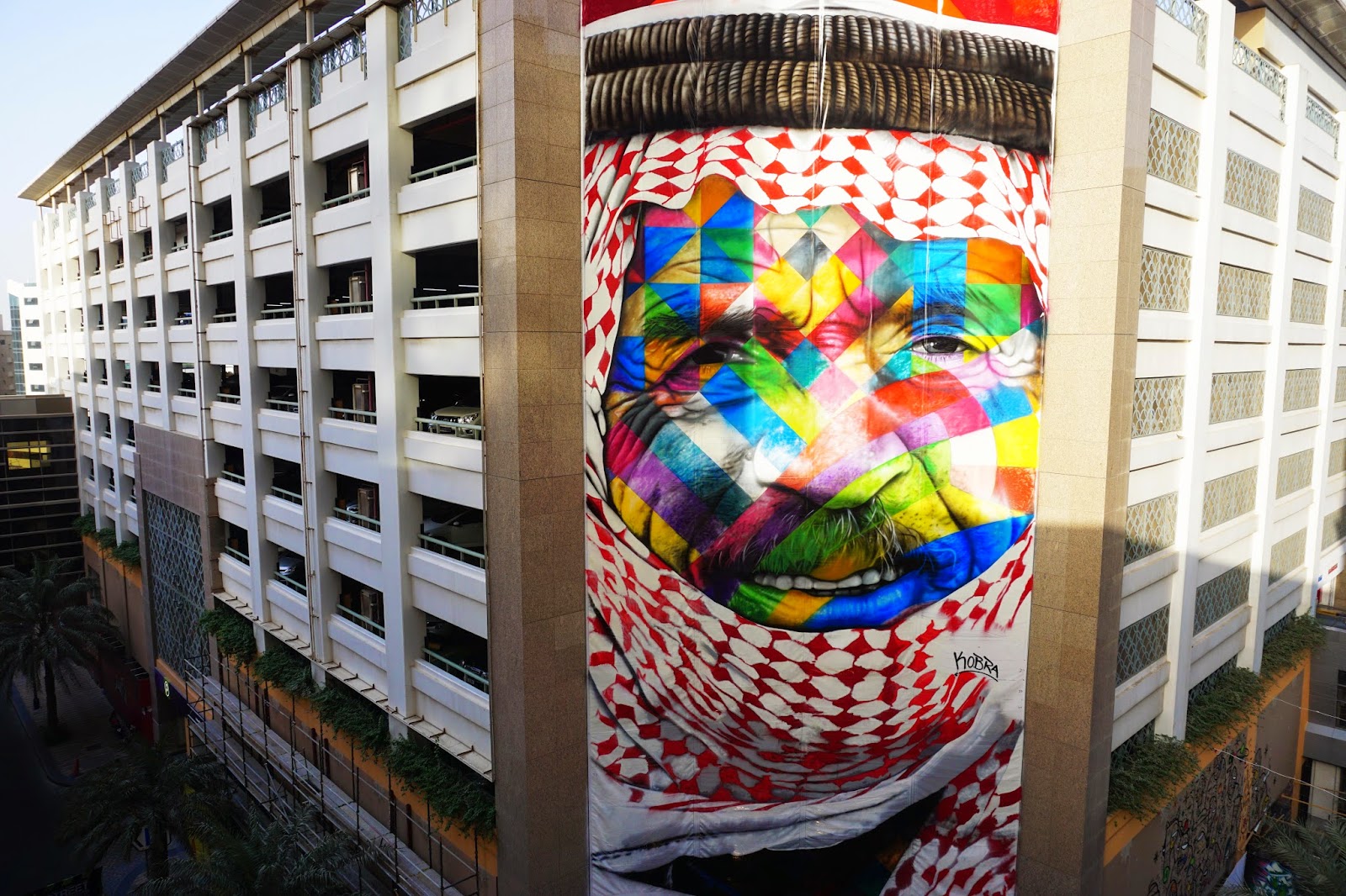 UAE is booming with public art and Edoardo Kobra is the latest artist to bring his artwork to the streets of Dubai.