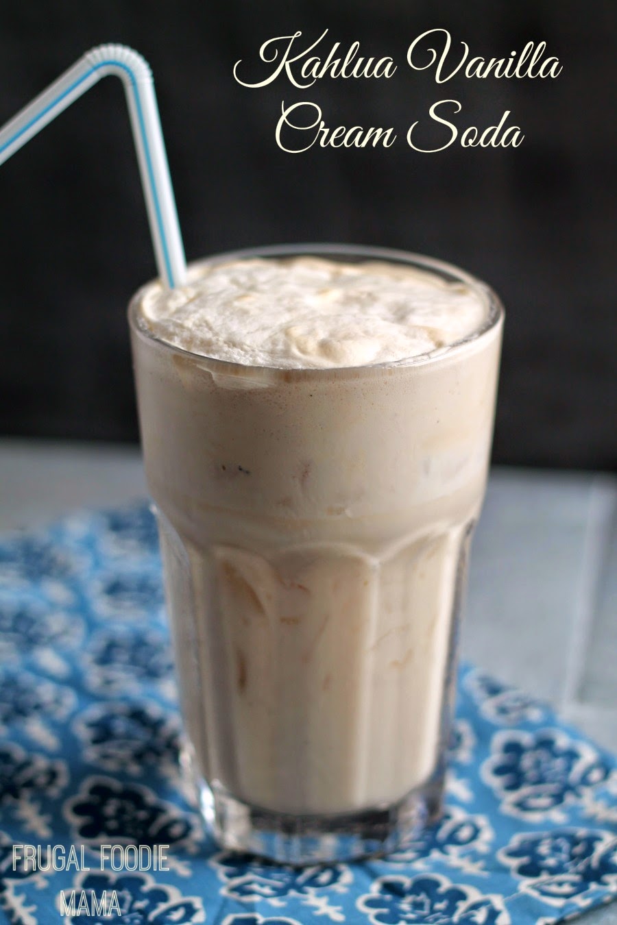 Made simply with Kahlua, whipped cream, pure vanilla bean paste, and a little club soda, this creamy Kahlua Vanilla Cream Soda is just pure bliss.