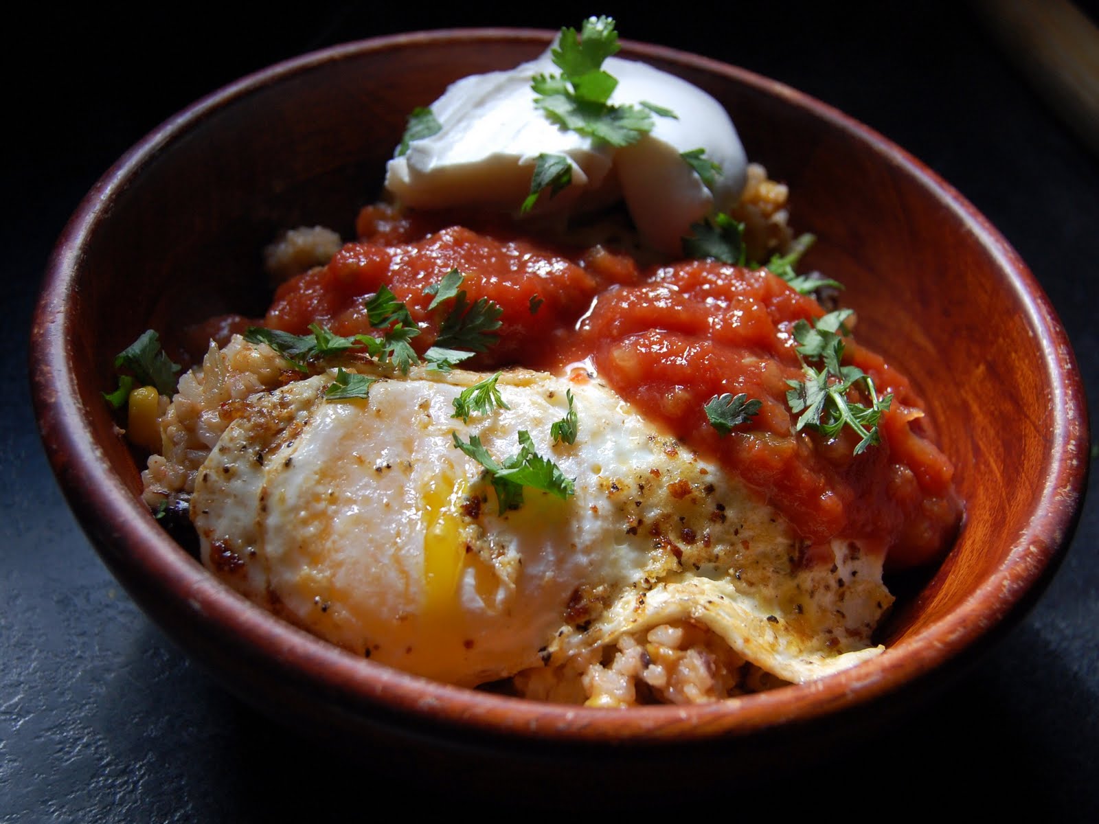 Cassie Craves Mexican Rice Bowls with Fried Eggs