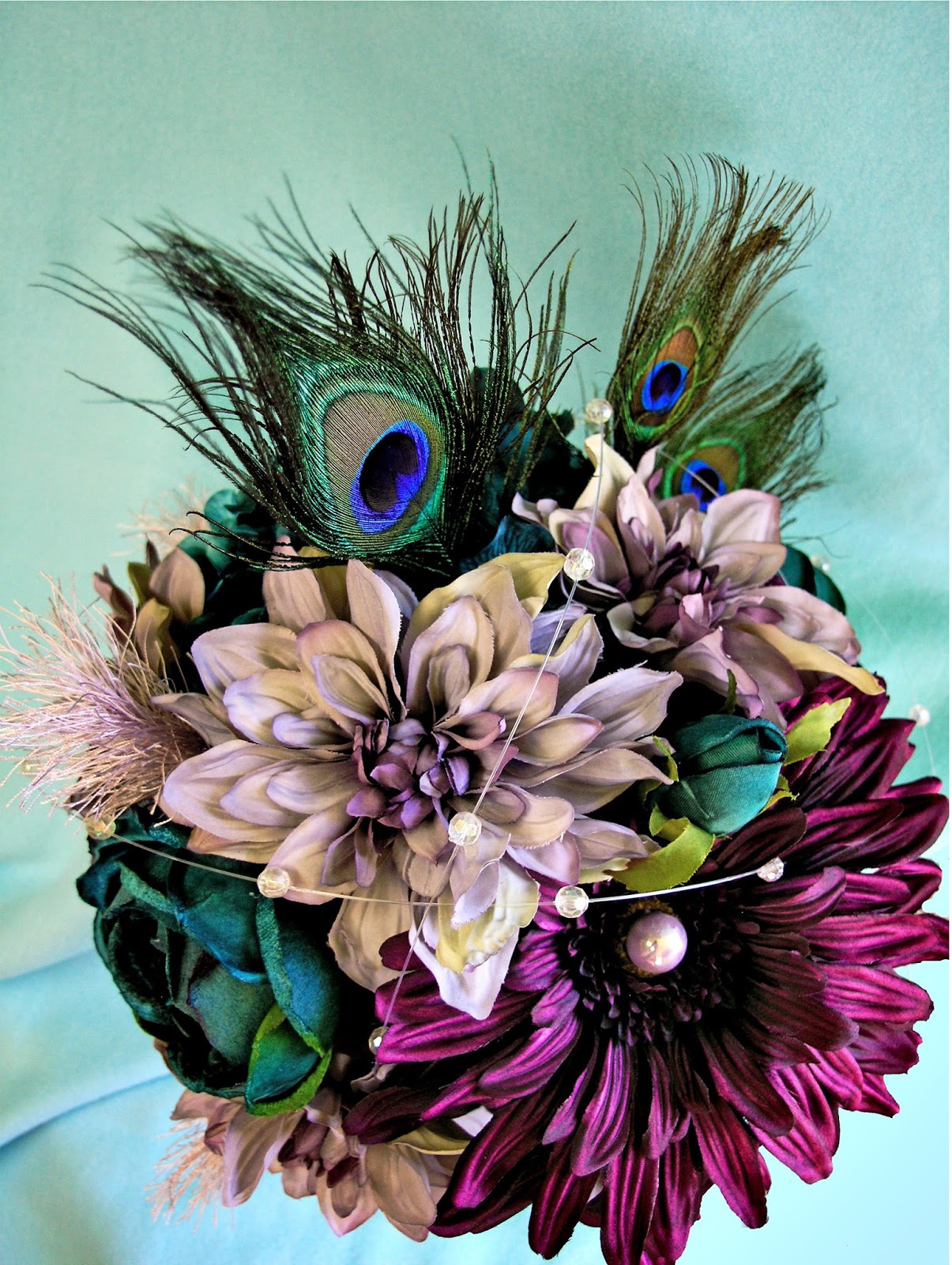 peacock wedding bouquet wedding flowers ideas