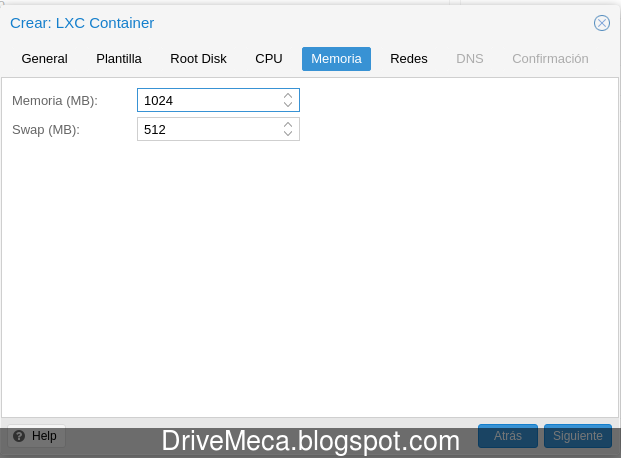 Creando maquina LXC en Proxmox VE