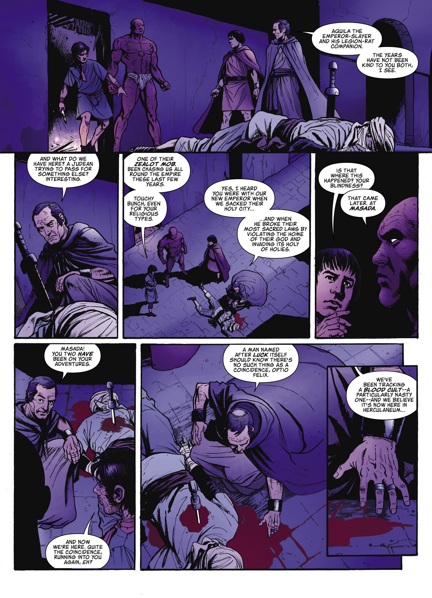 Read online Aquila: The Burning Fields comic -  Issue # TPB - 68