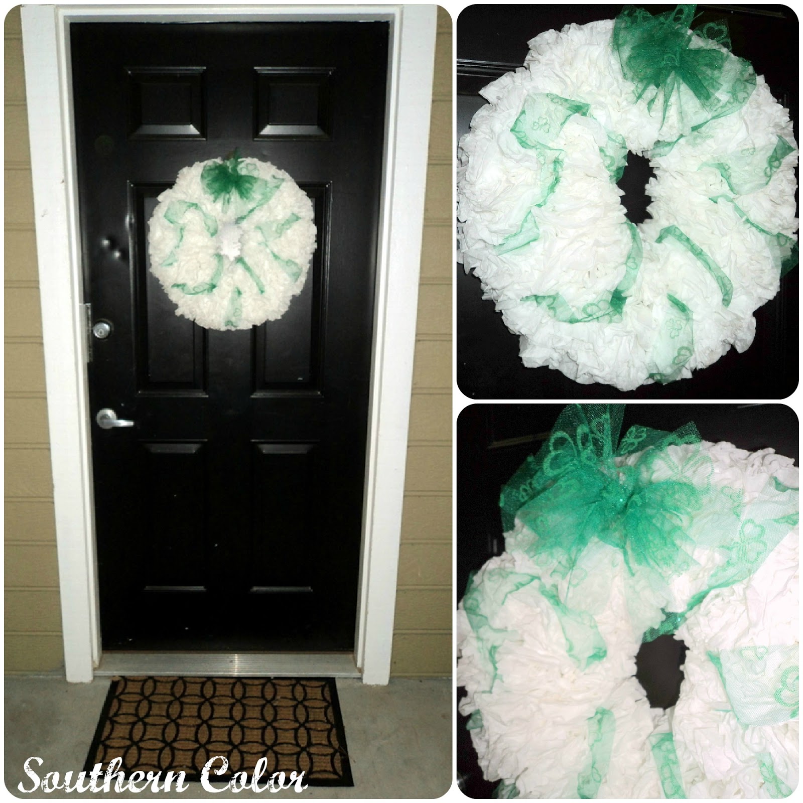 Southern Color: St. Patty's Day Wreath