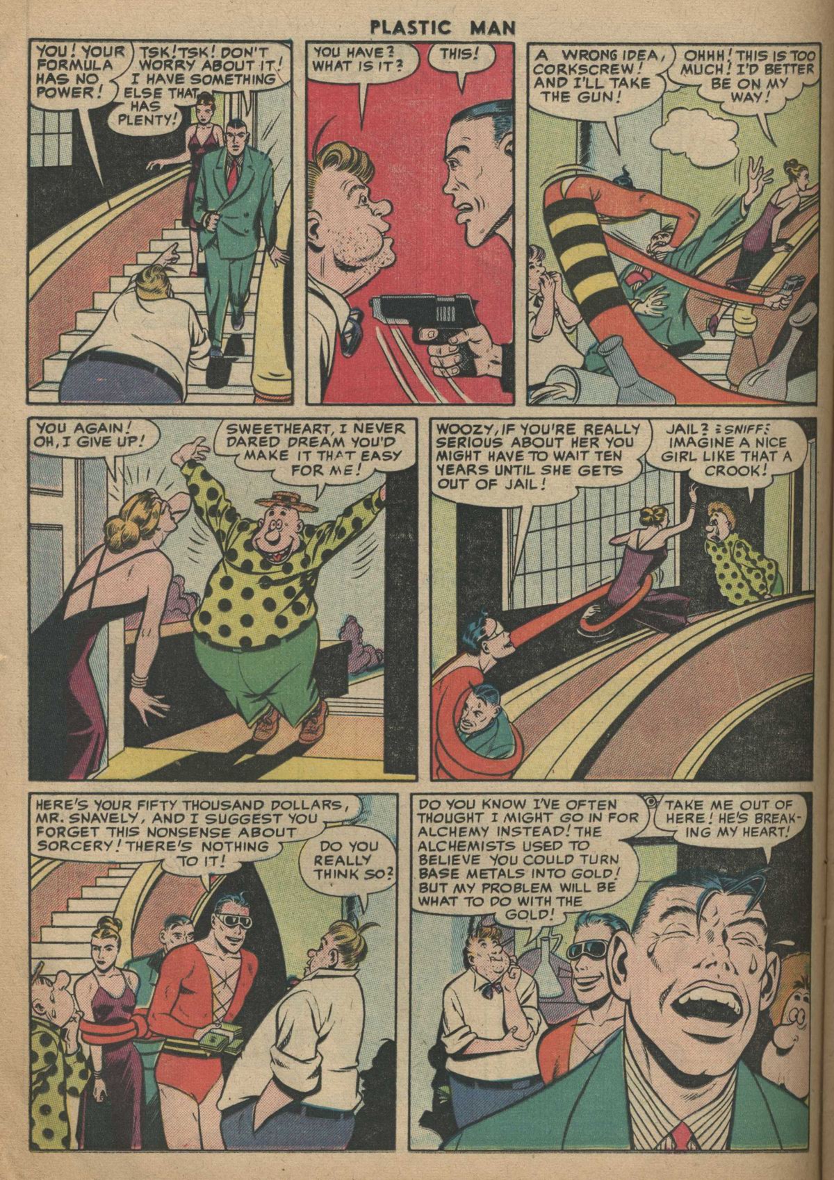 Read online Plastic Man (1943) comic -  Issue #57 - 12