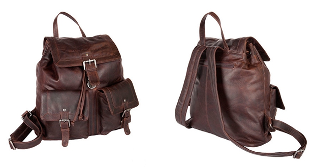 Large Brown ‘Oswald’ travelling backpacks for women from the Chesterfield Brand