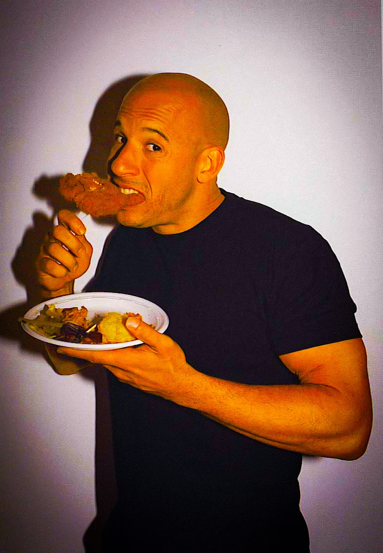 Vin Diesel Eating