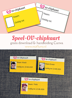 Speel-OV-chipkaart - leuk bij het thema trein