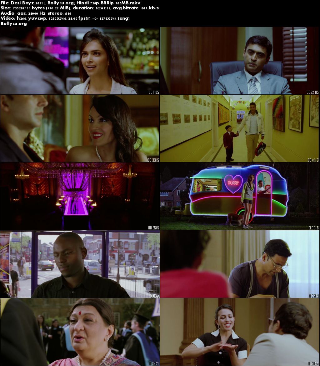 Desi Boyz 2011 BluRay 480p Full Movie Hindi 350MB Download