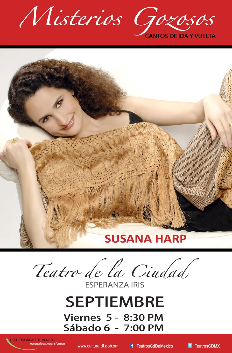 Susana Harp presentará nuevo disco en el Teatro de la Ciudad con dos presentaciones