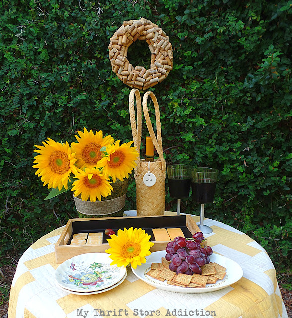 Wine and cheese in the garden fall tours
