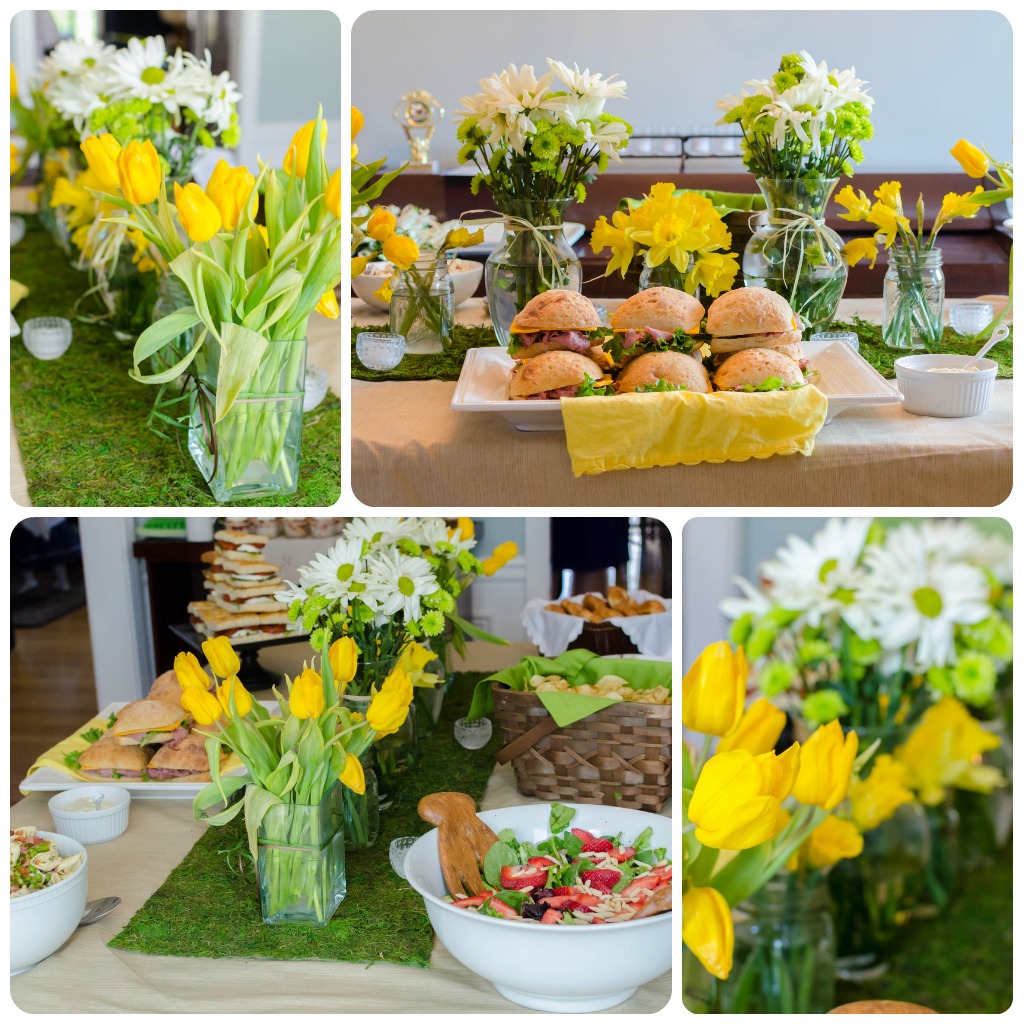 Pink Parsley Smith's Baptism Lunch