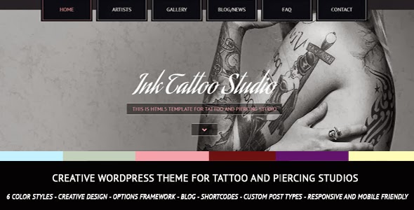 Creative WordPress Theme Tattoo