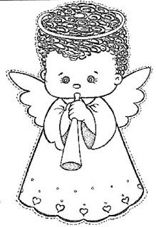 Desenho natal Desenho anjo natal colorir