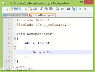 Notepad++ - Công cụ soạn thảo hỗ trợ nhiều ngôn ngữ lập trình