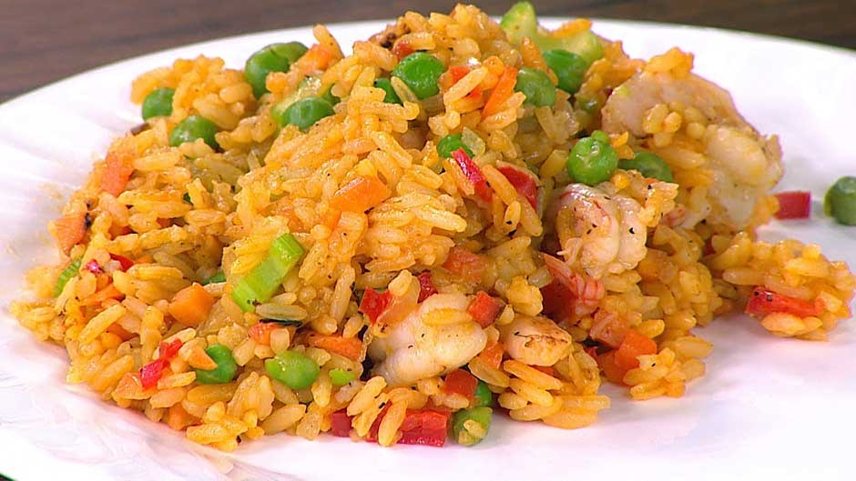 Receta para hacer un Arroz con camarones Recetas Fáciles Recetas faciles