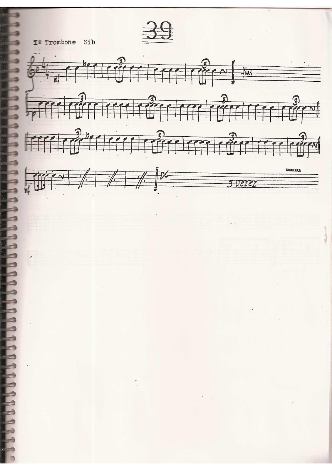 PARTITURAS PARA BANDA DE MÚSICA EVANGÉLICA. HINO 39 HARPA CRISTÃ