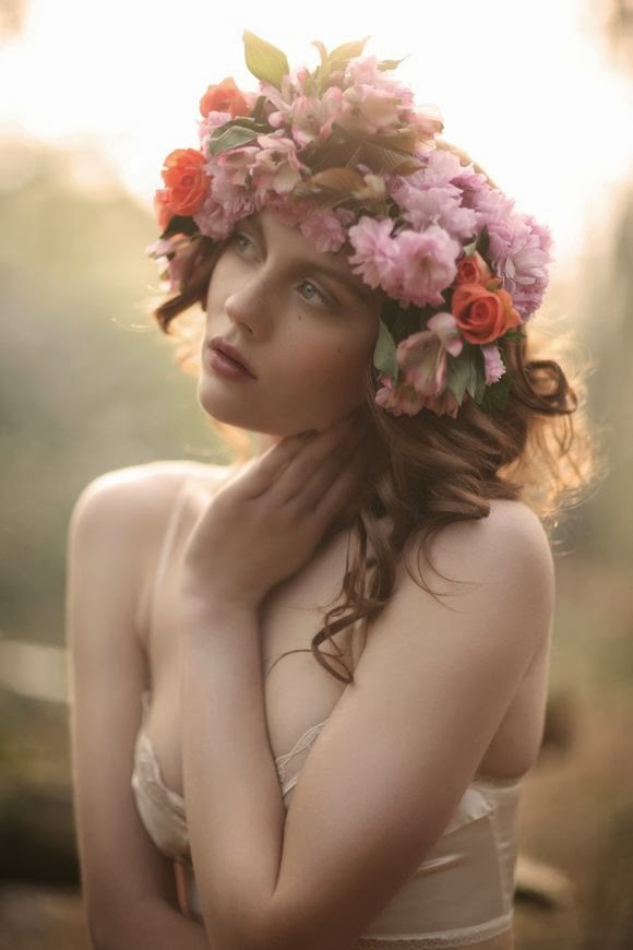 fresh flower headpiece