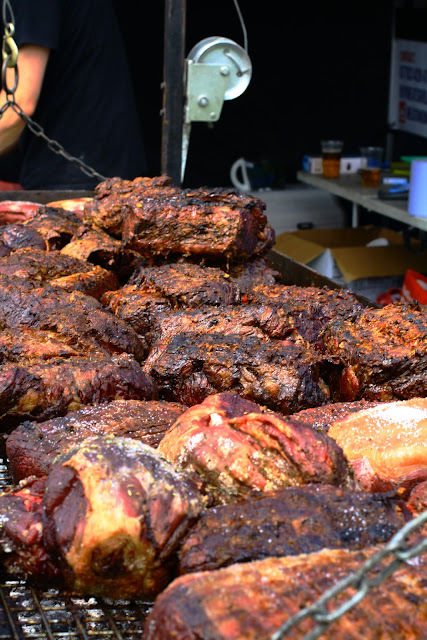 Foodies Festival, Syon Park - huge amounts of BBQ meat from Boy Meats Grill