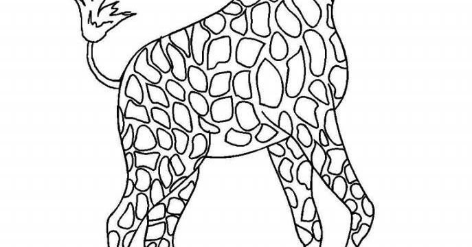 download gambar mewarnai binatang jerapah