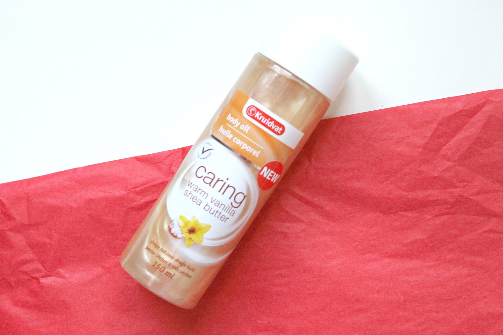 Review Kruidvat Caring Body Oil Warm Vanilla Vanessablogt