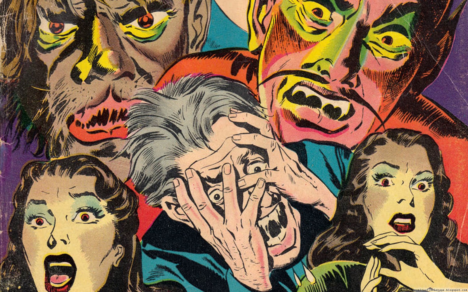 Comic Wallpapers Vintage: The Thing (Vintage Comic Wallpaper)