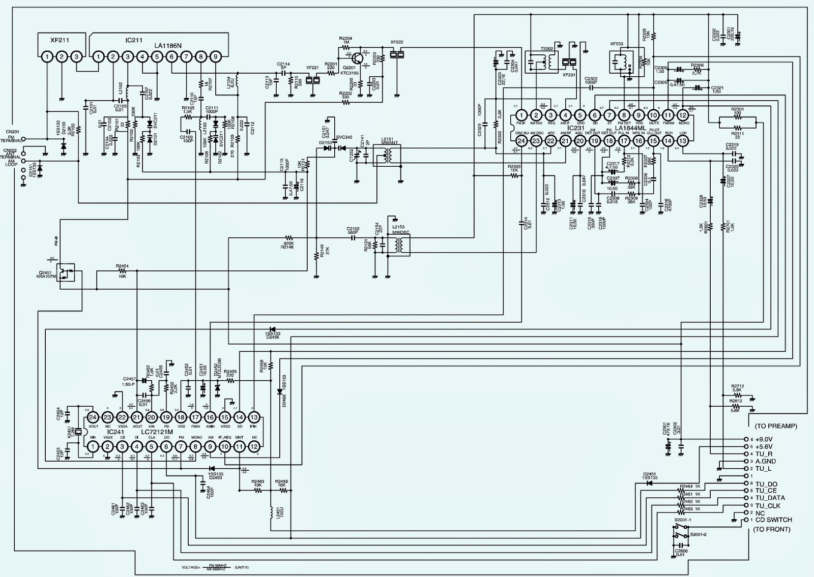 SANYO DC-DA2000 - SCHEMATIC (Circuit Diagram) - MICRO COMPONENT SYSTEM