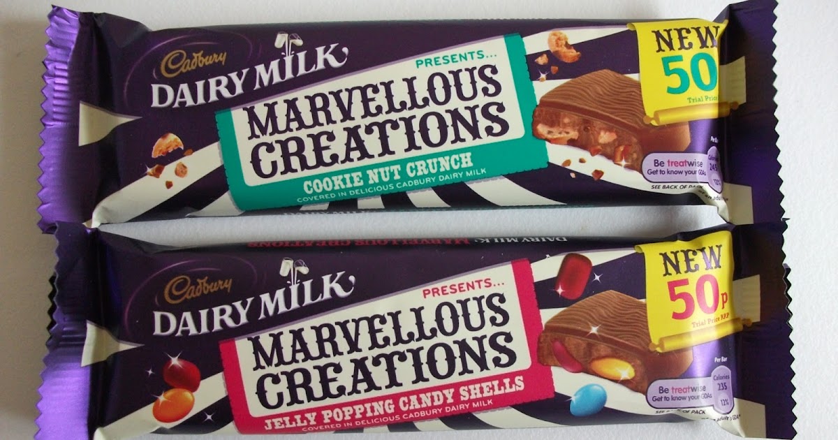 Cadbury Dairy Milk Marvellous Creations Jelly Popping Candy & Cookie Nut Crunch