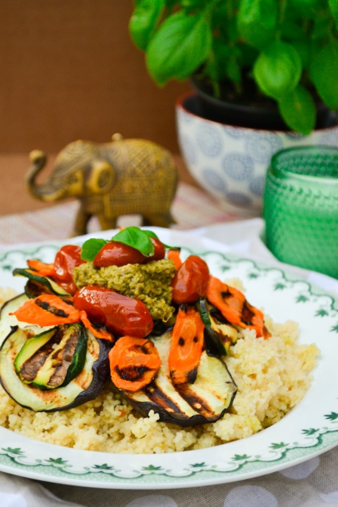 5:2 Diet - Grilled Vegetable Couscous Salad