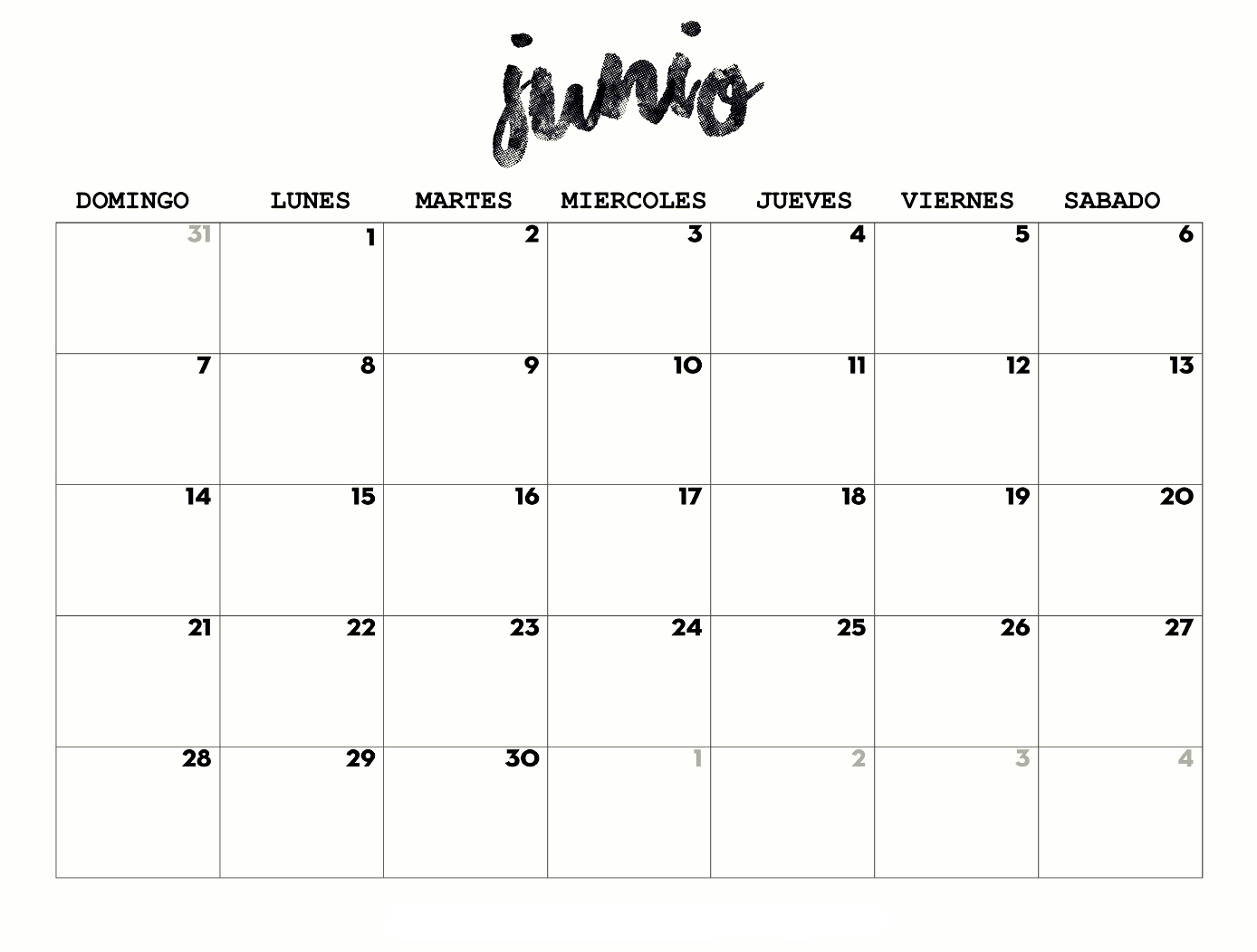 Calendario 2020 blanco y negro | annie's place⠀