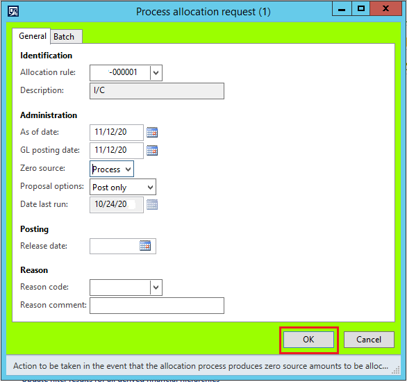 YouMSDAX Ledger Allocation rule in Ax 2012