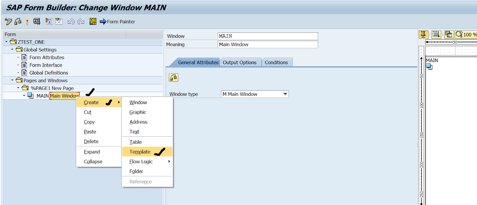 TECHSAP 10. Smartform Designing a template in Smartform