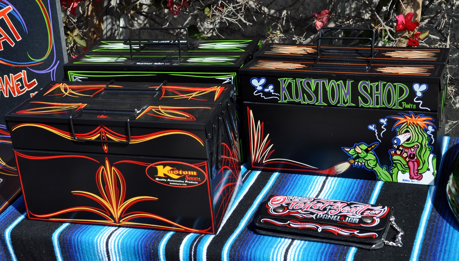 Just A Car Guy Kong's 3rd annual Pinstripers Toilet Seat and Panel Jam to raise funds this year