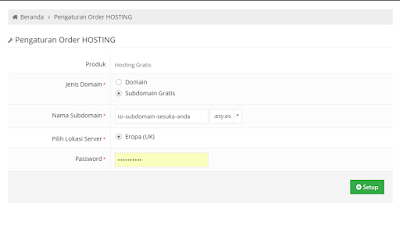 cara buat subdomain hostinger