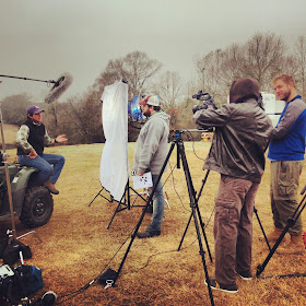 Rolling cameras on Iverstine Family Farms with Galen Iverstine,  Jay Ducote, Fred Mince, and Dan Jones