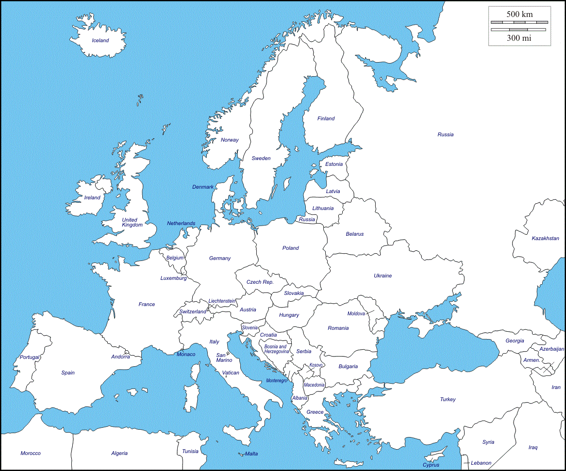 Paises Da Europa E Suas Capitais