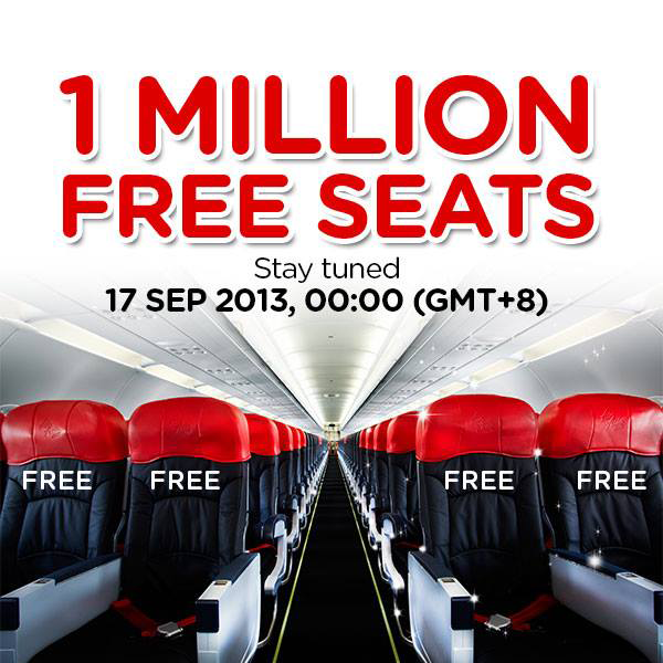 Rabia Sensei AirAsia 1 Million FREE Seats Promotion
