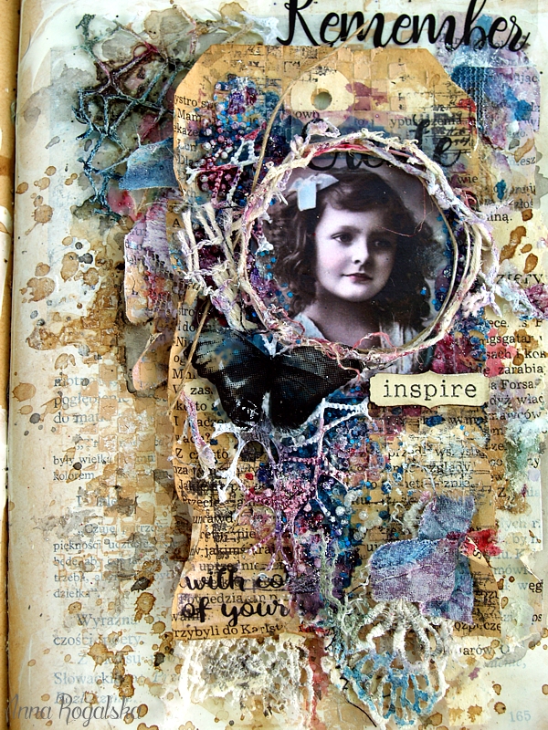 13 arts Art Journal Spread by Anna Rogalska