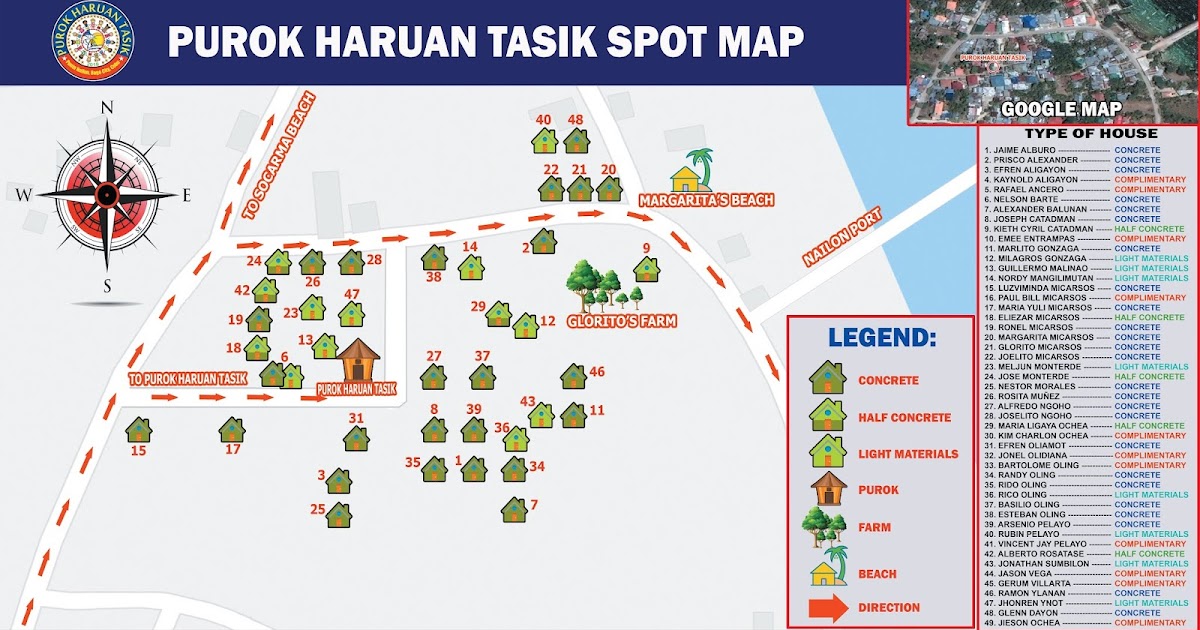 spot map of purok haruan tasik