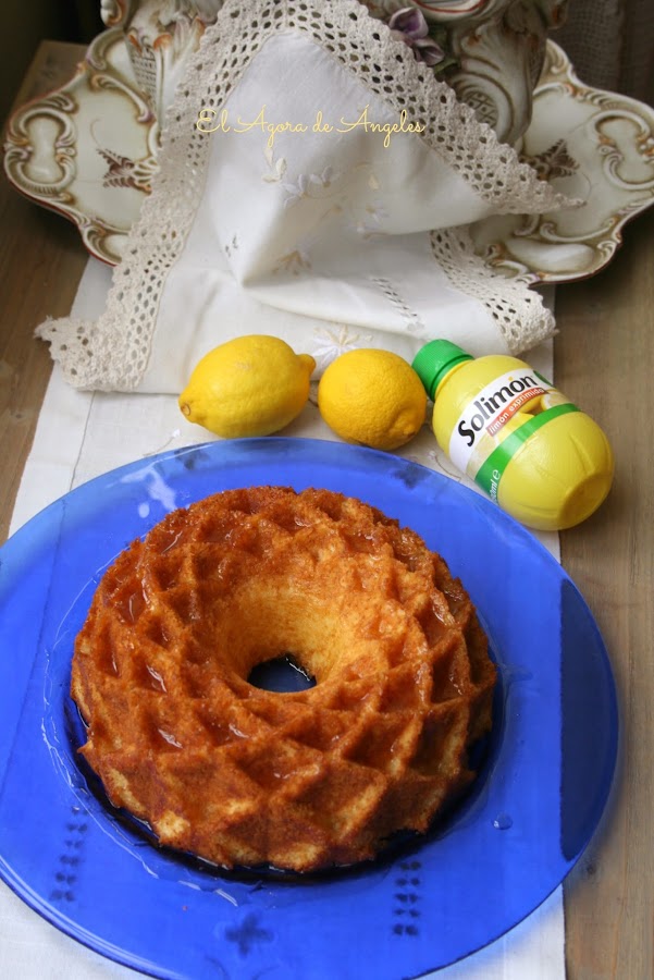 bundt cake , limón, glaseado limón